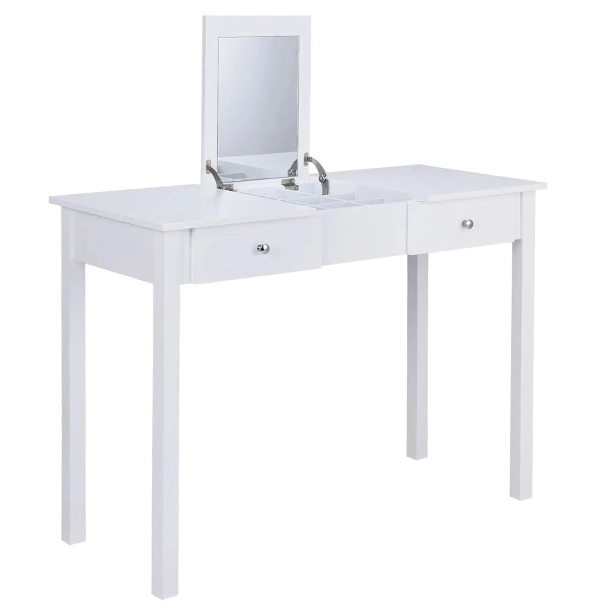 Toaletka ze składanym lustrem i szufladami 2w1 112 x 48 x 82