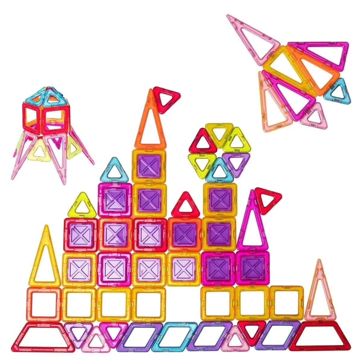 Magnetyczne klocki edukacyjne dla dzieci 77 elementów