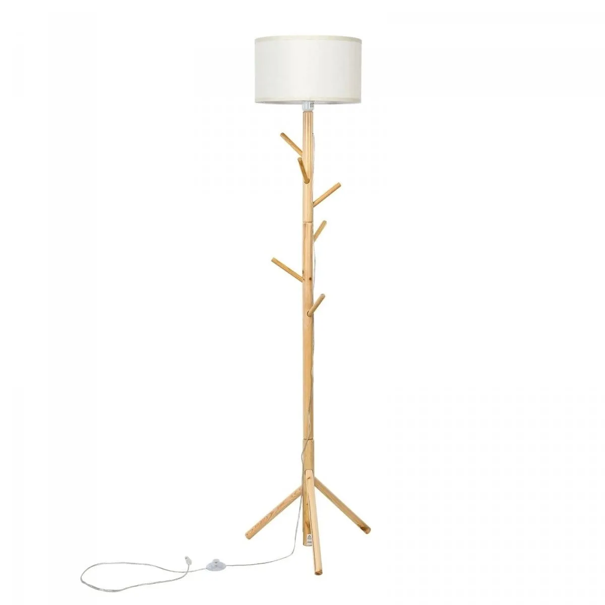 Lampa stojąca podłogowa Wieszak 2w1 185cm