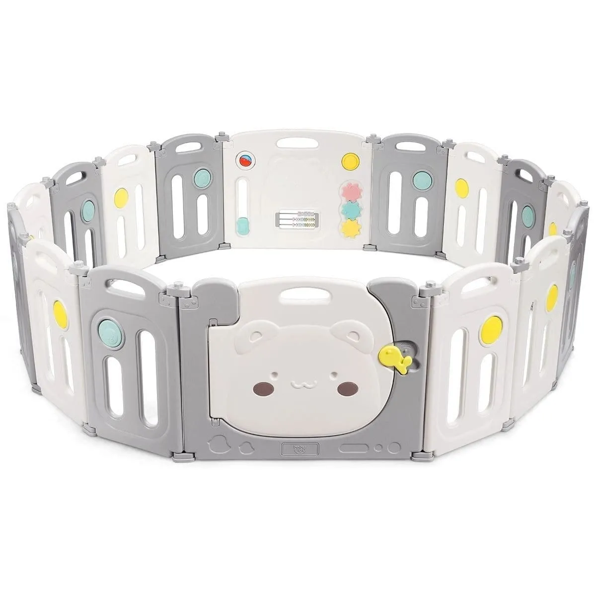 Ogrodzenie modułowe dla dzieci z 16 składanymi panelami