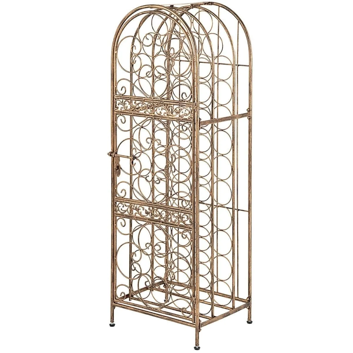 Metalowy regał stojak na wino na 45 butelek