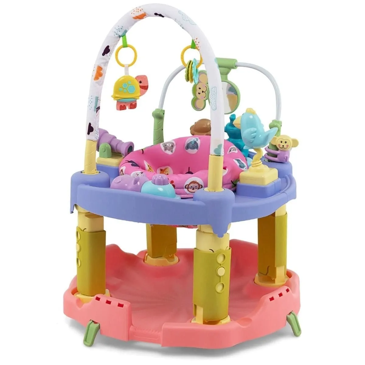 Modułowy stół do zabawy z odczepianymi zabawkami i matą