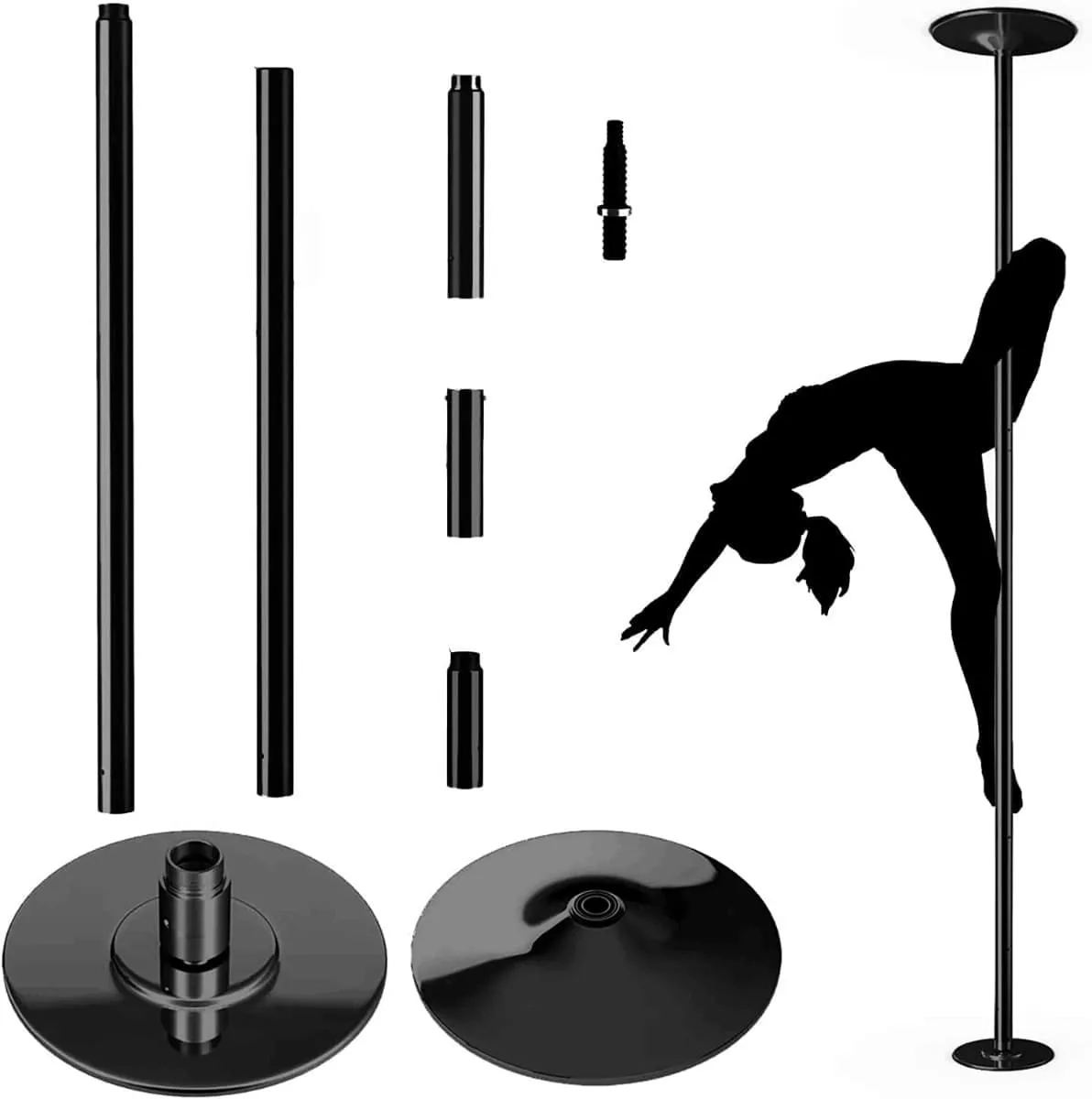 Rura do pole dance z regulacją 225 - 274 cm
