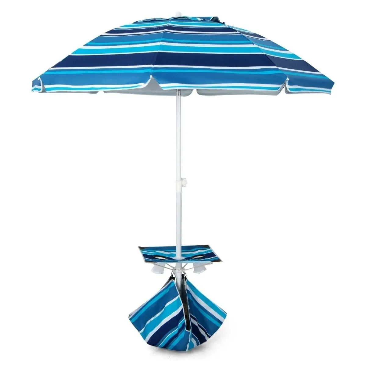 Parasol plażowy ze stolikiem 176 x 196