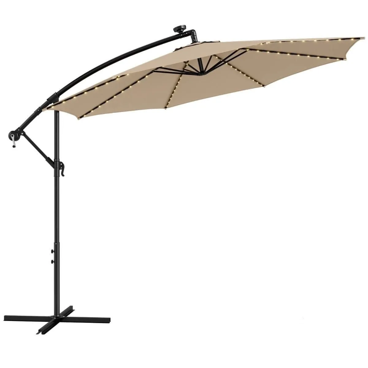 Parasol ogrodowy z solarnymi diodami led 300 cm