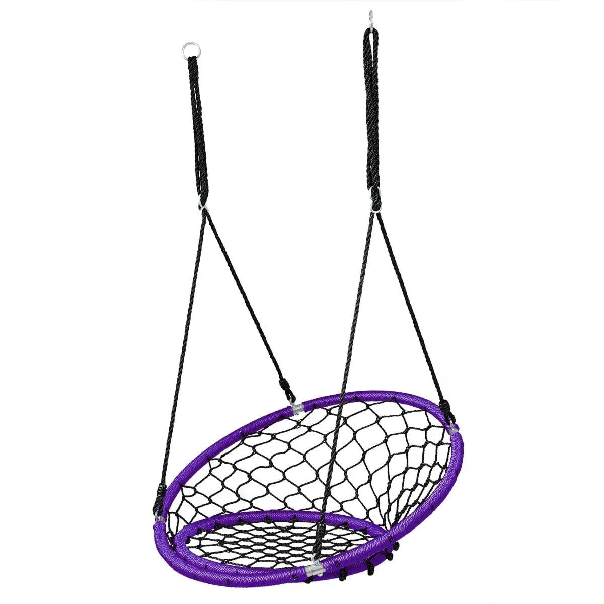 Huśtawka okrągła bocianie gniazdo fioletowa