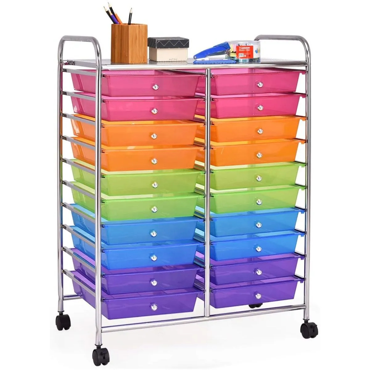 Szafka organizer z szufladami na kółkach