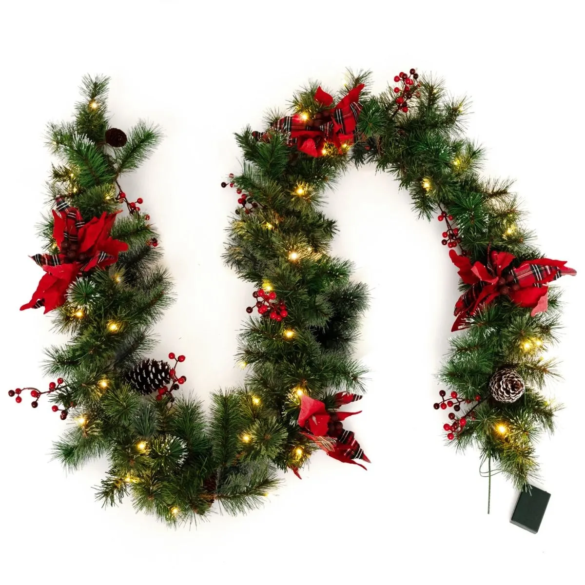 Girlanda świąteczna z oświetleniem LED 270 cm