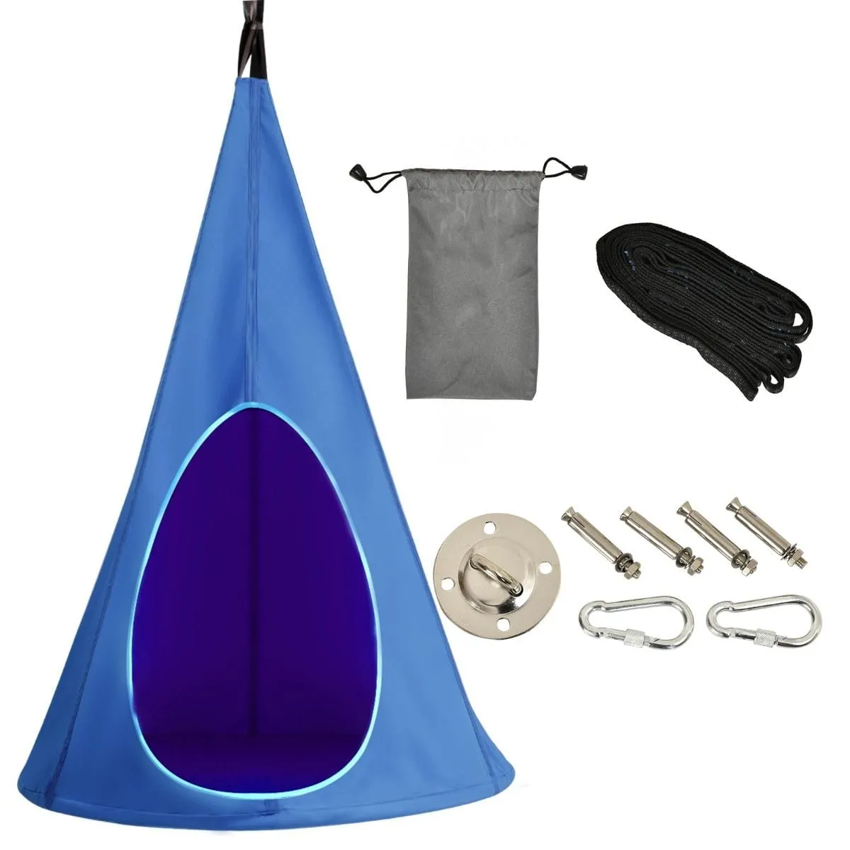 Wiszący namiot dla dzieci niebieski