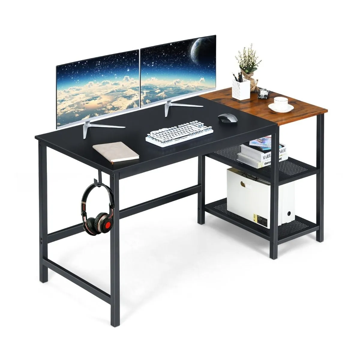 Biurko komputerowe w stylu industrialnym 150 x 60 x 74 cm