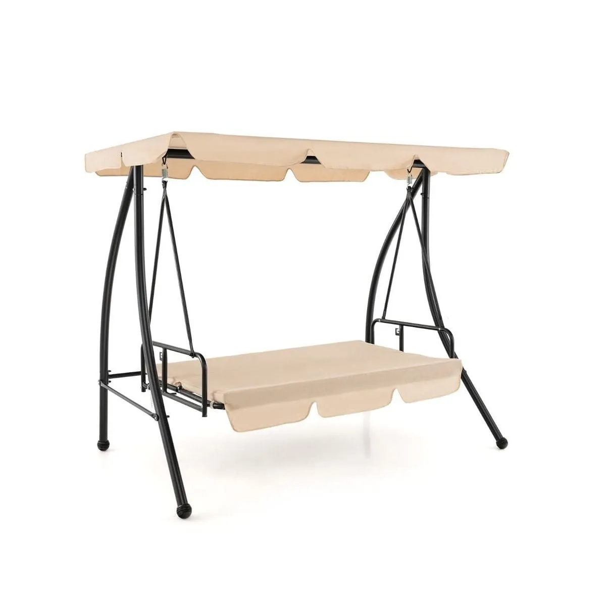 Huśtawka ogrodowa z baldachimem