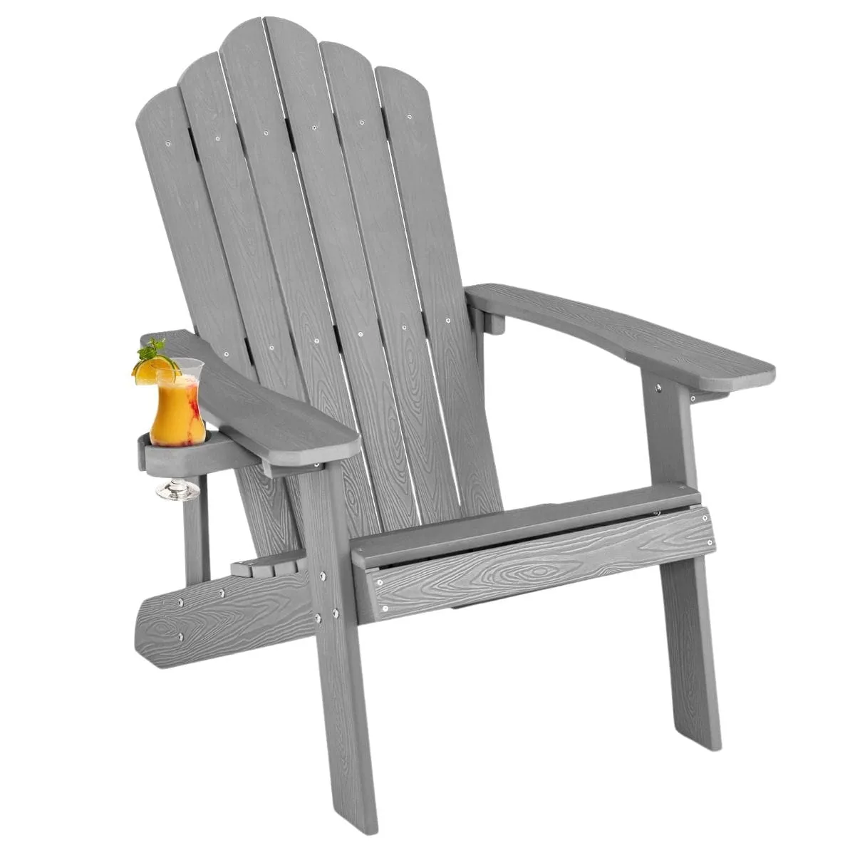 Fotel ogrodowy z uchwytem na kubek