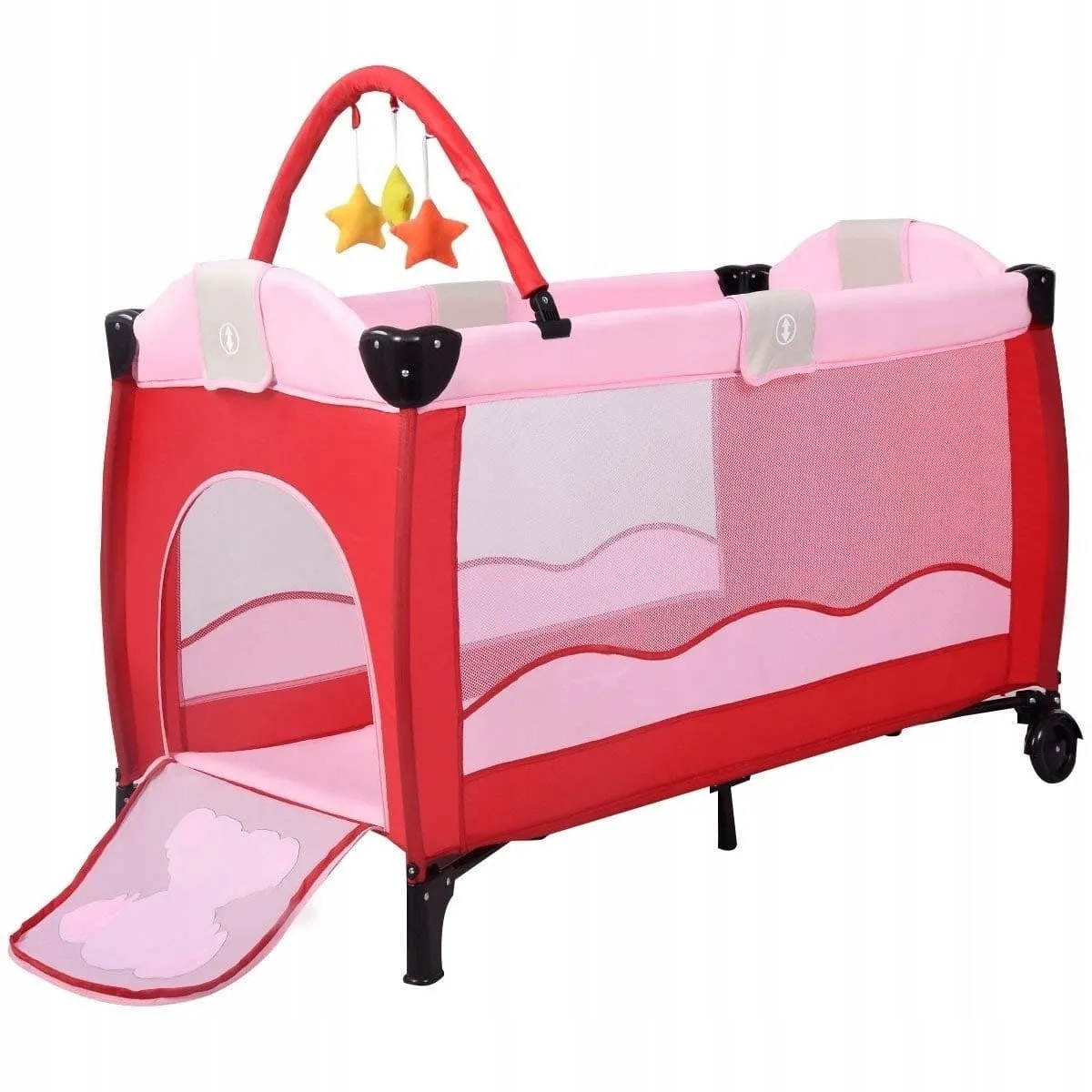 Łóżeczko turystyczne dla dzieci z przewijakiem