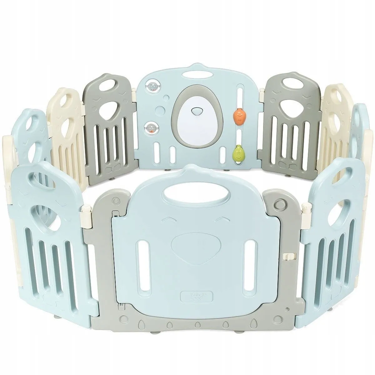 Modułowe ogrodzenie dla dzieci z bramką bezpieczeństwa