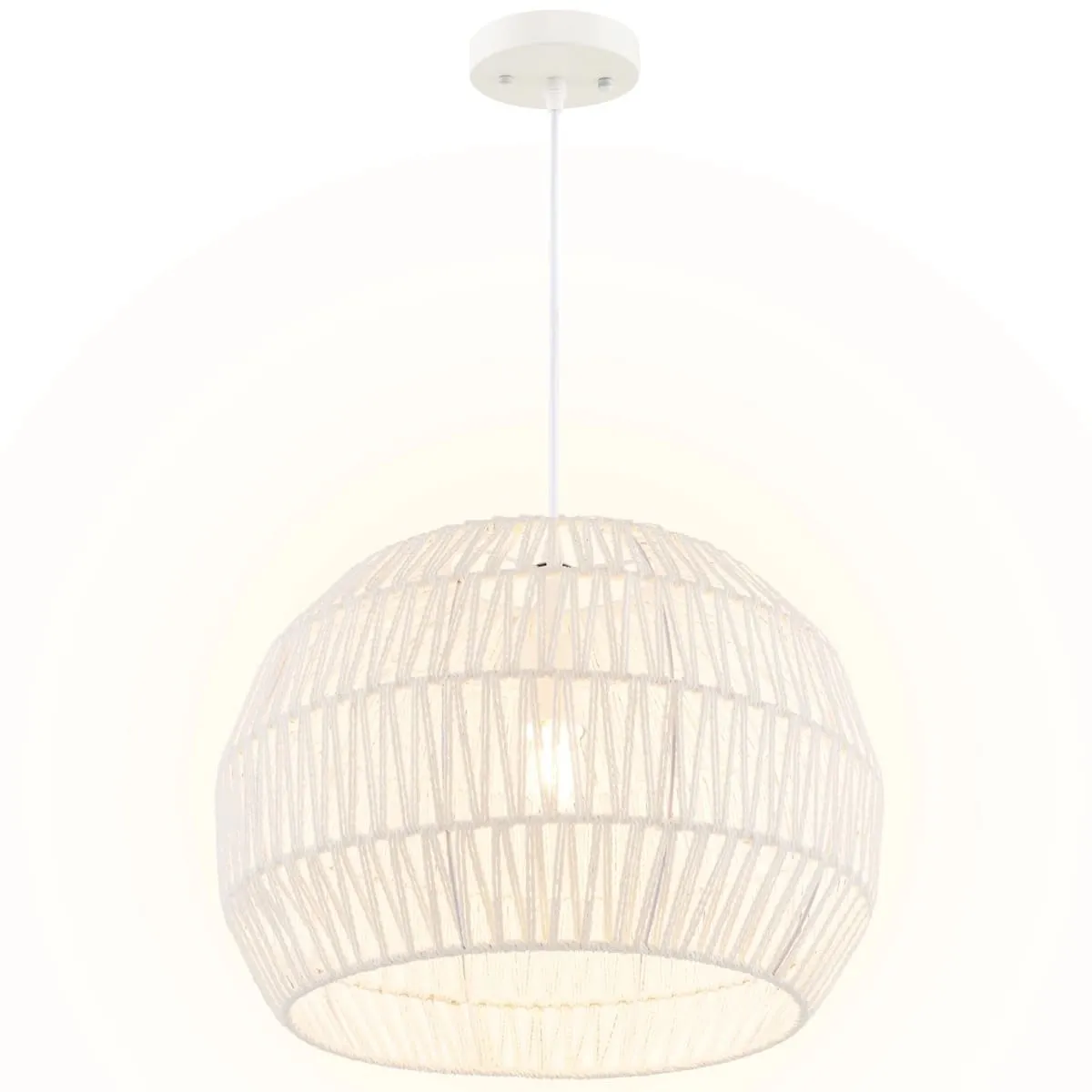 Papierowa lampa sufitowa w stylu boho