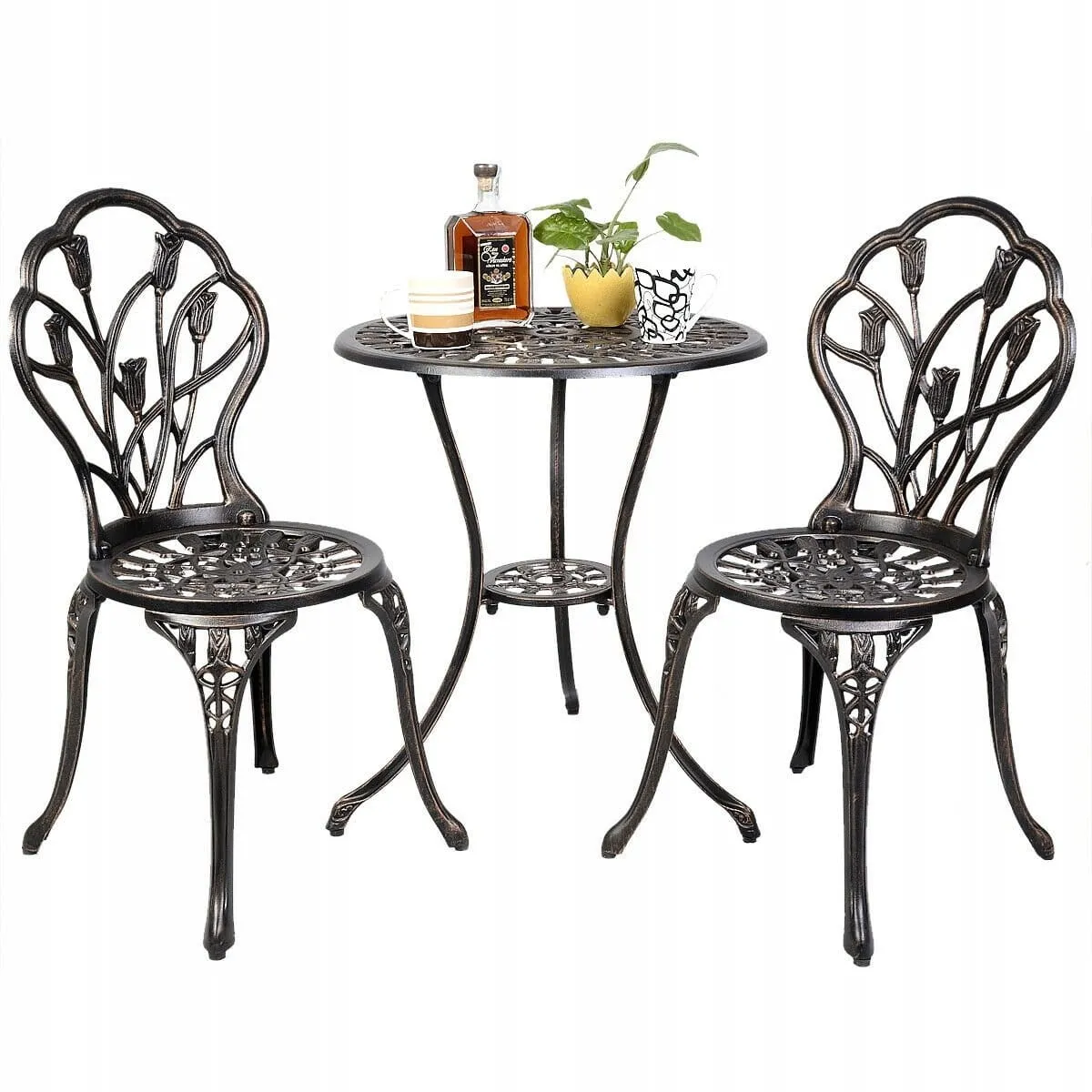 Komplet mebli ogrodowych stół i 2 krzesła