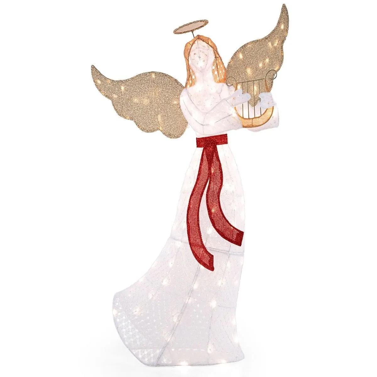 Dekoracja świąteczna LED anioł