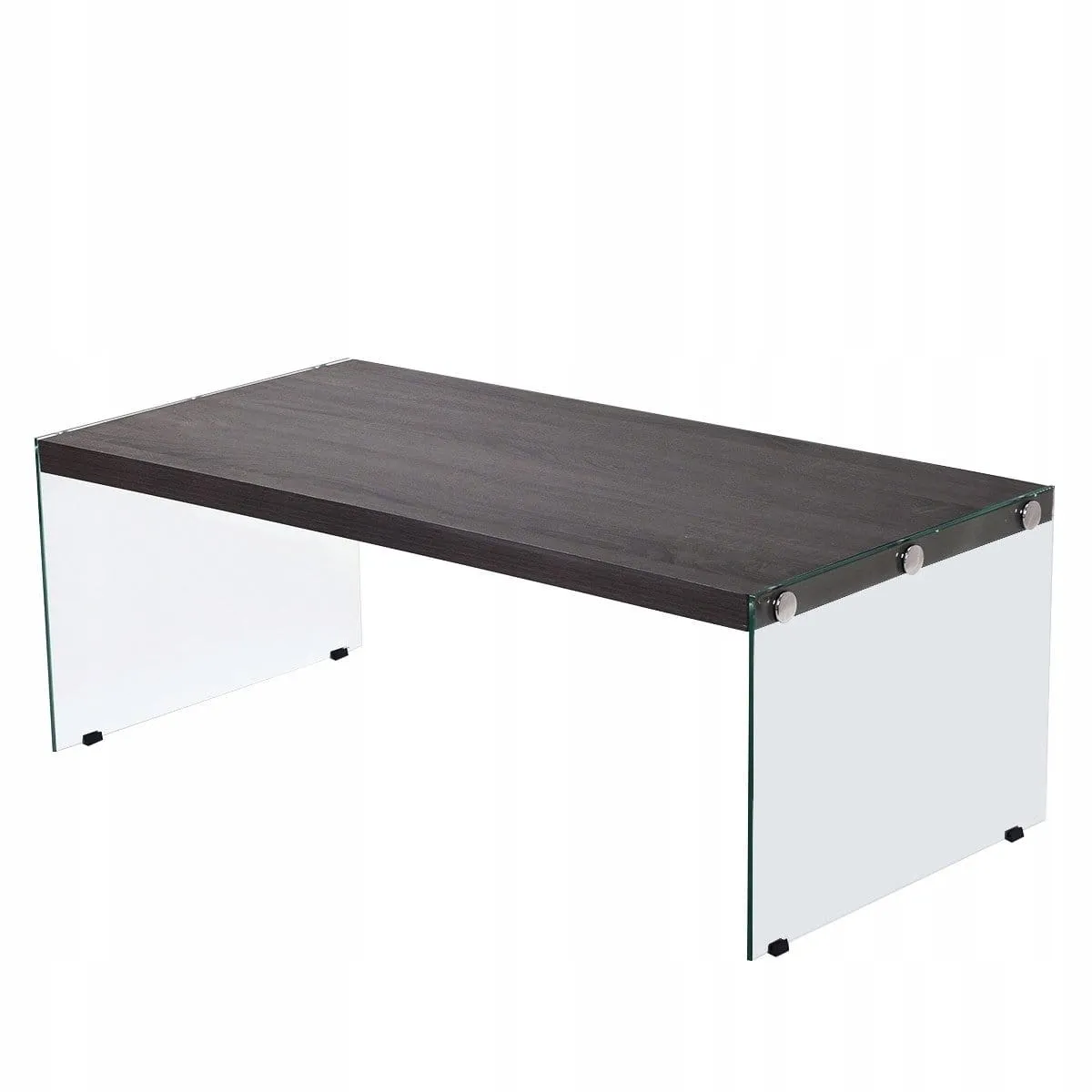 Stolik kawowy ława ze szklanymi nogami