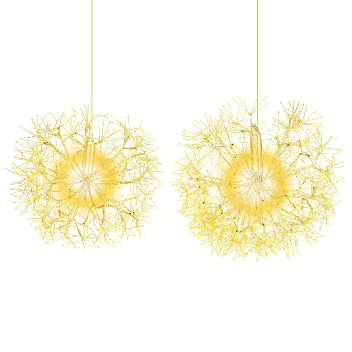 Zestaw 2 szt. wiszących dekoracji świątecznych LED