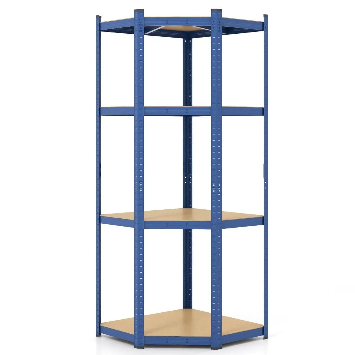 4-poziomowy regał narożny 720 kg niebieski