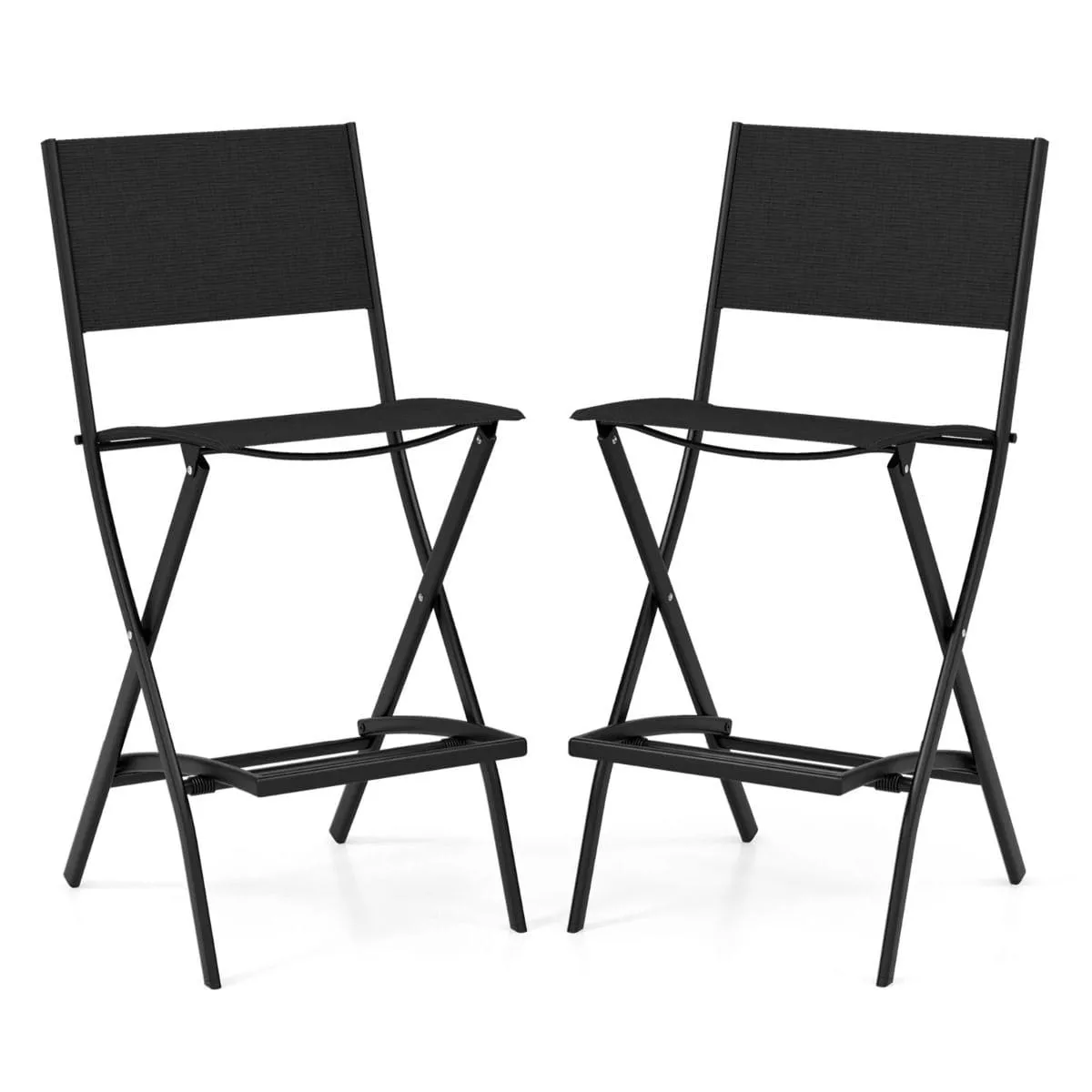 Krzesła ogrodowe barowe zestaw 2 szt.
