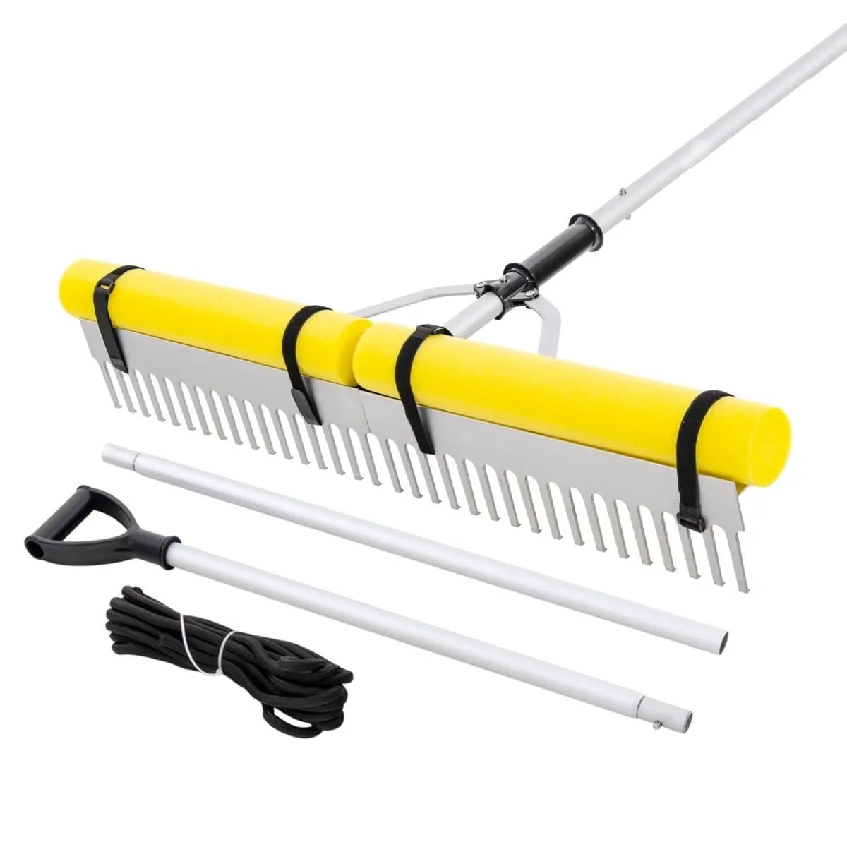 Pływające grabie do czyszczenia stawu