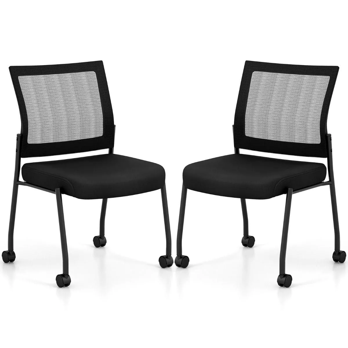 Krzesło biurowe konferencyjne na kółkach zestaw 2 szt.