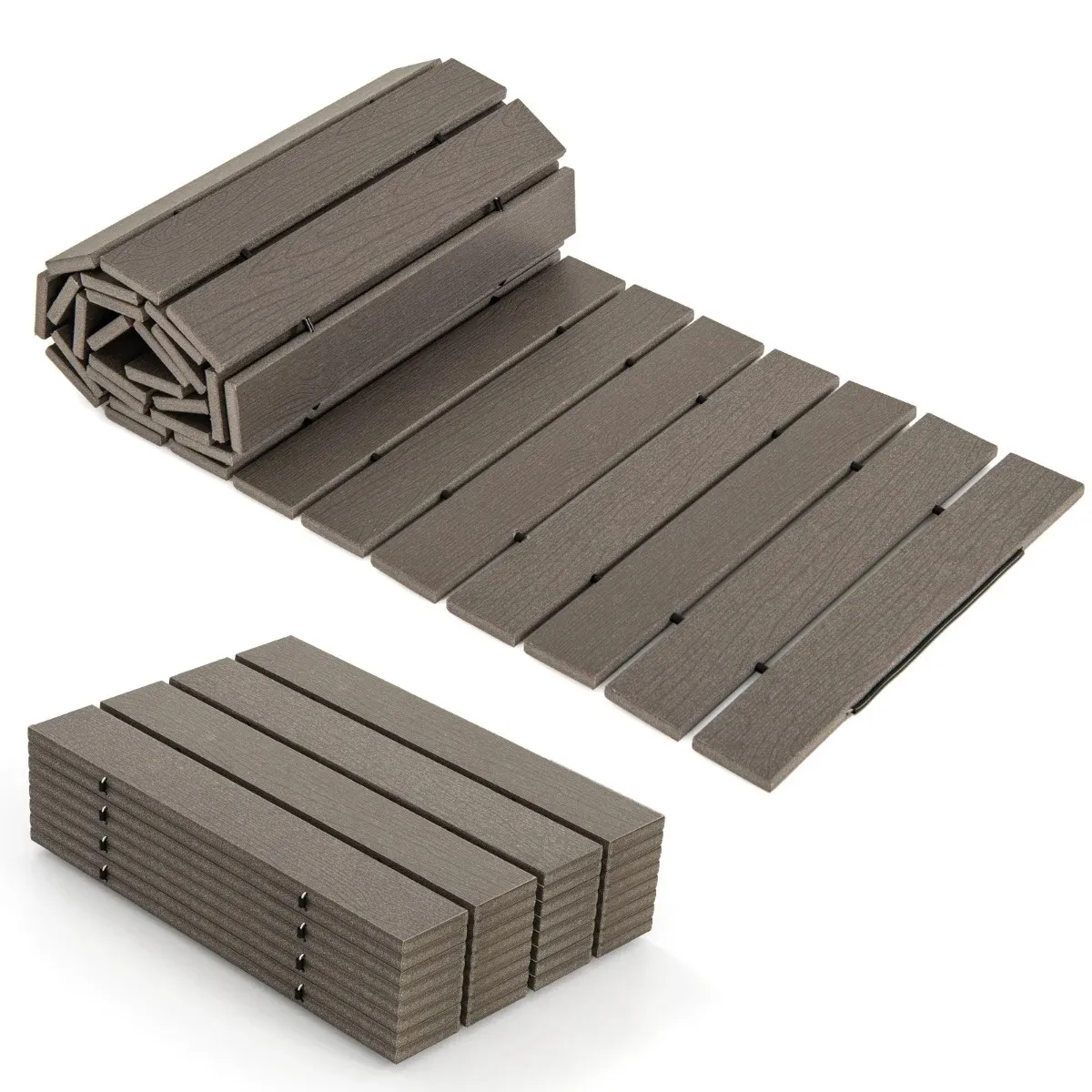 Rozwijana ścieżka do ogrodu z HDPE szara