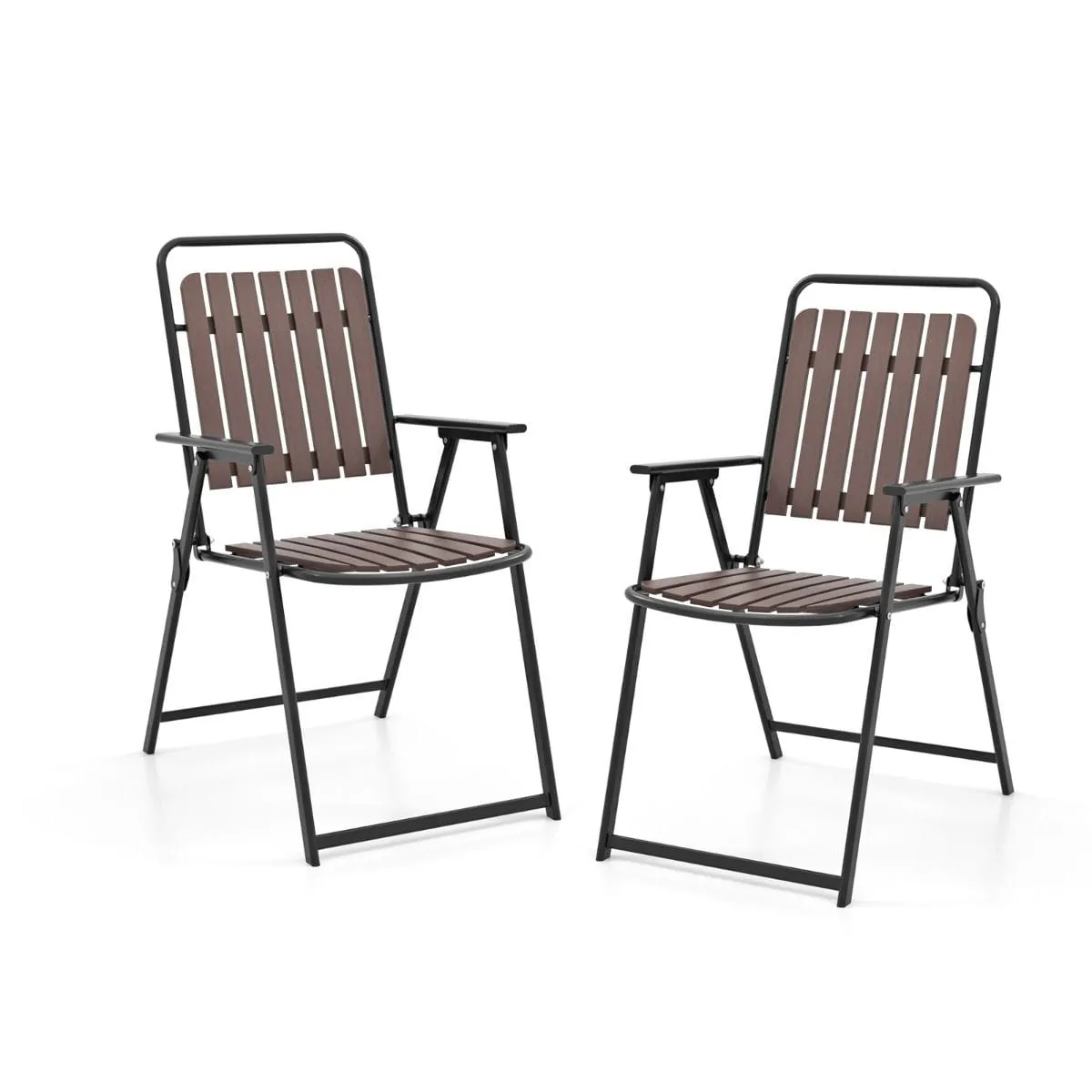 Zestaw 2 szt. składanych krzeseł ogrodowych