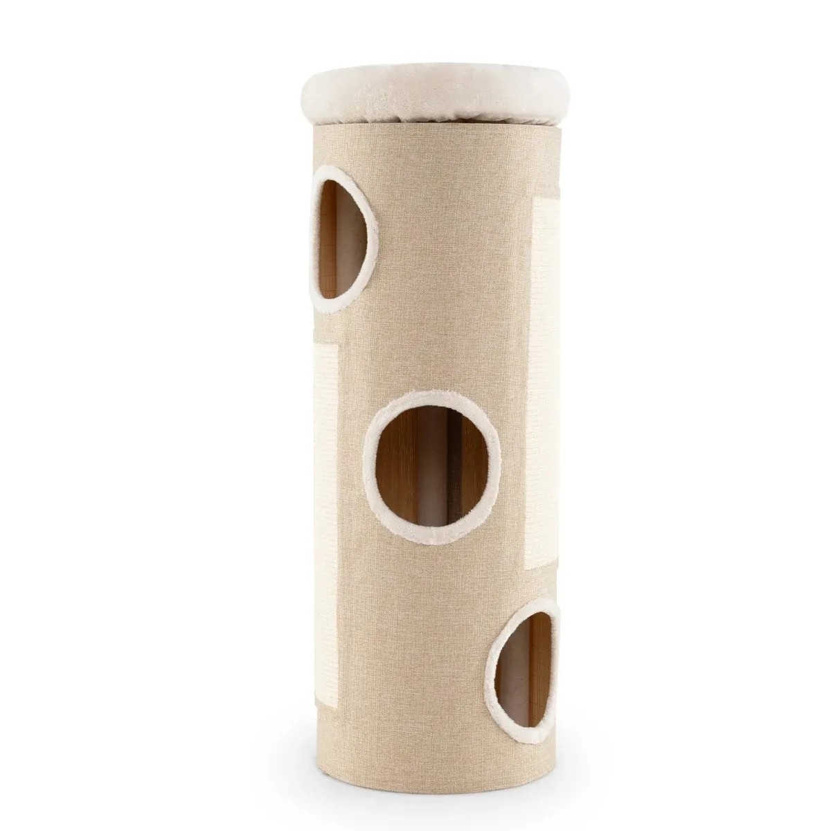 4-poziomowa wieża dla kota drapak z legowiskiem