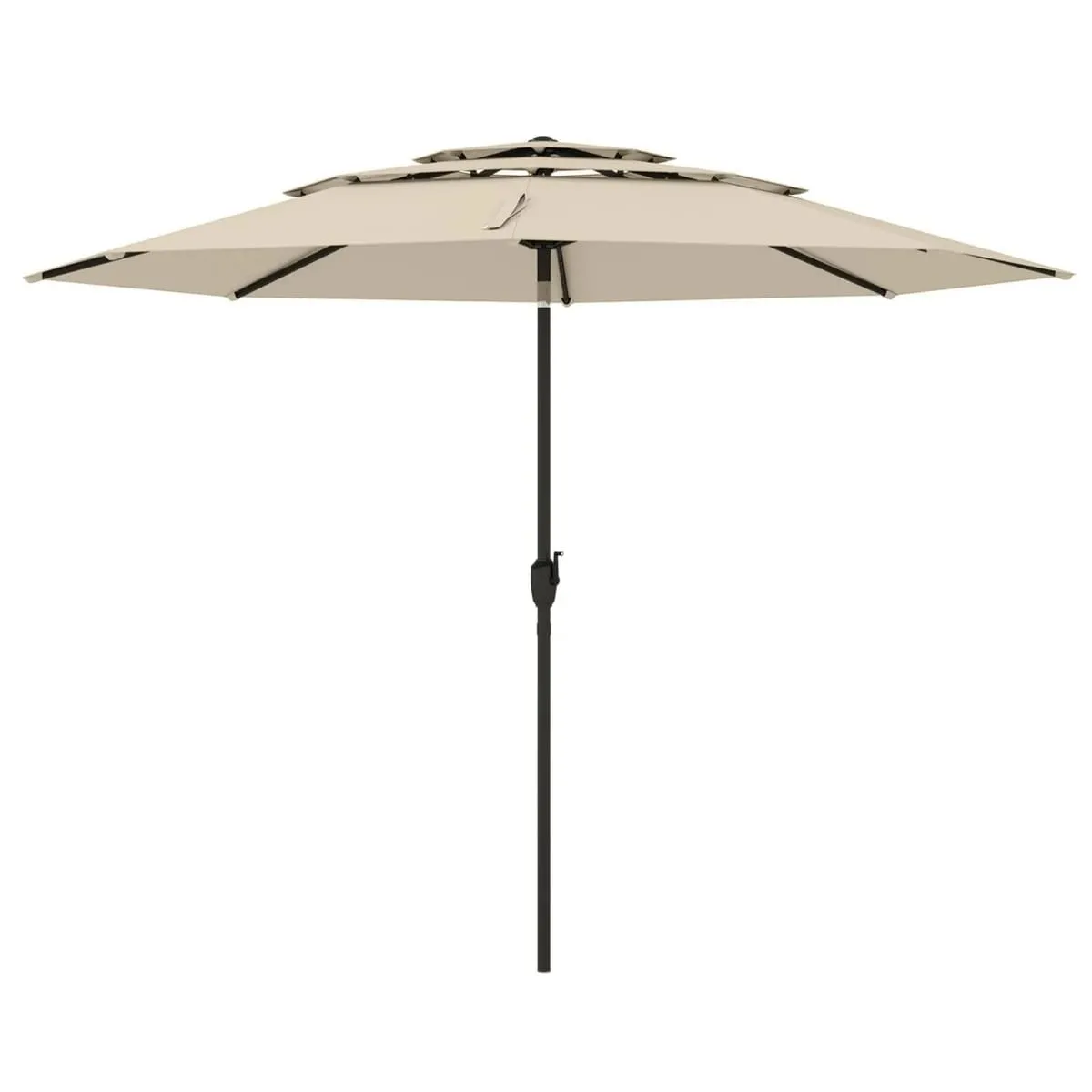 Parasol ogrodowy z systemem wentylacji