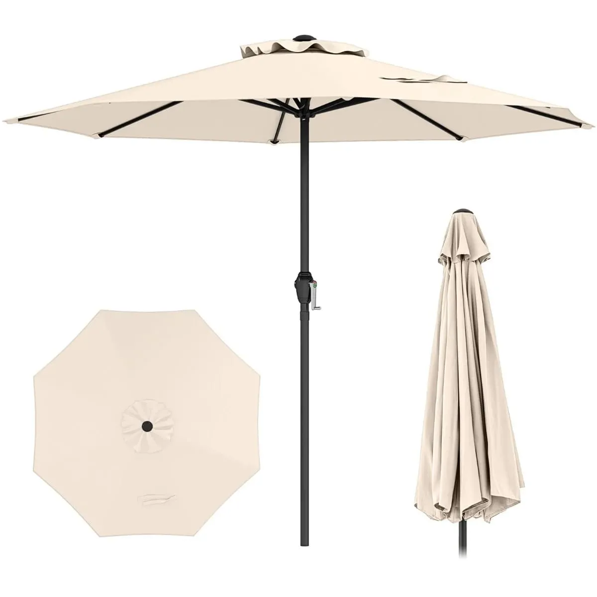 Parasol tarasowy 260 cm beżowy