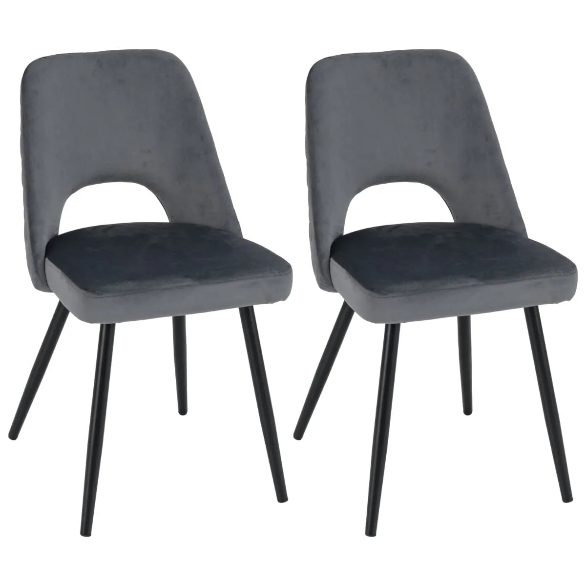 Zestaw 2 szt. tapicerowanych krzeseł do jadalni