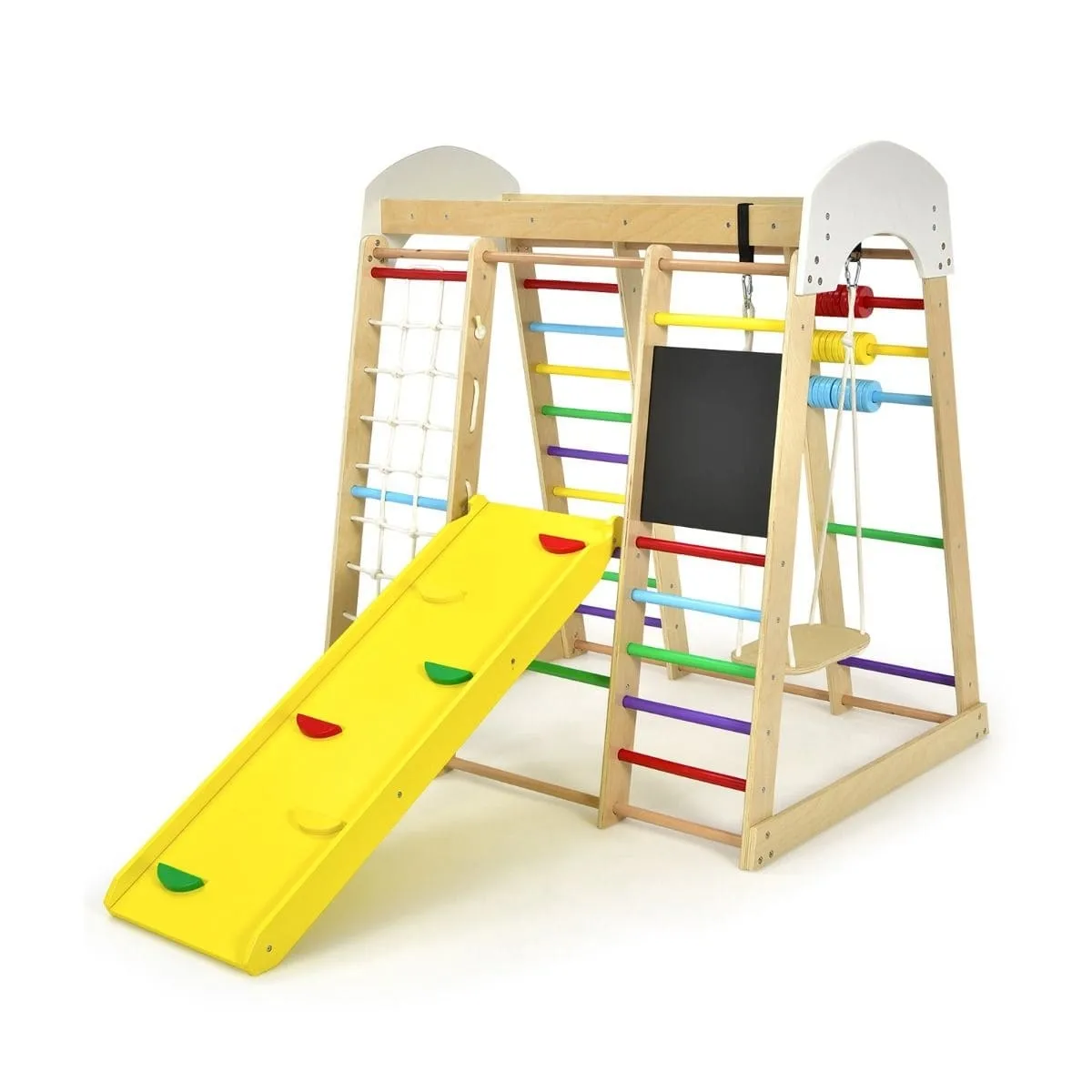 Drewniany plac zabaw 8 w 1