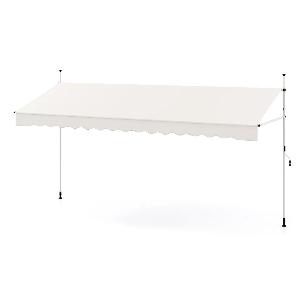 Markiza balkonowa 400 cm z ręczną korbą