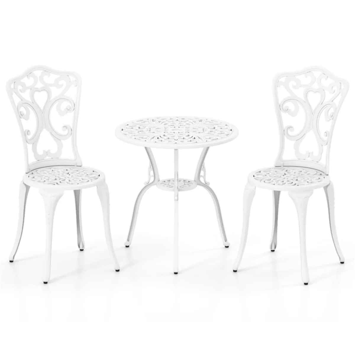 3-częściowy zestaw mebli ogrodowych z odlewu aluminium