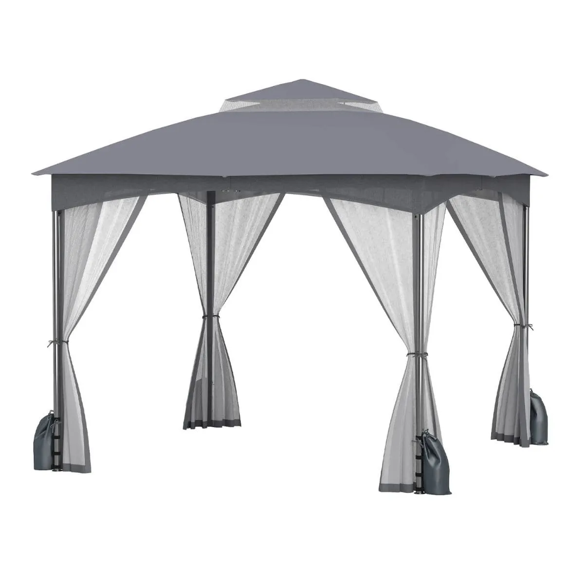 Pawilon ogrodowy namiot z siatką ochronną 3 x 3 m