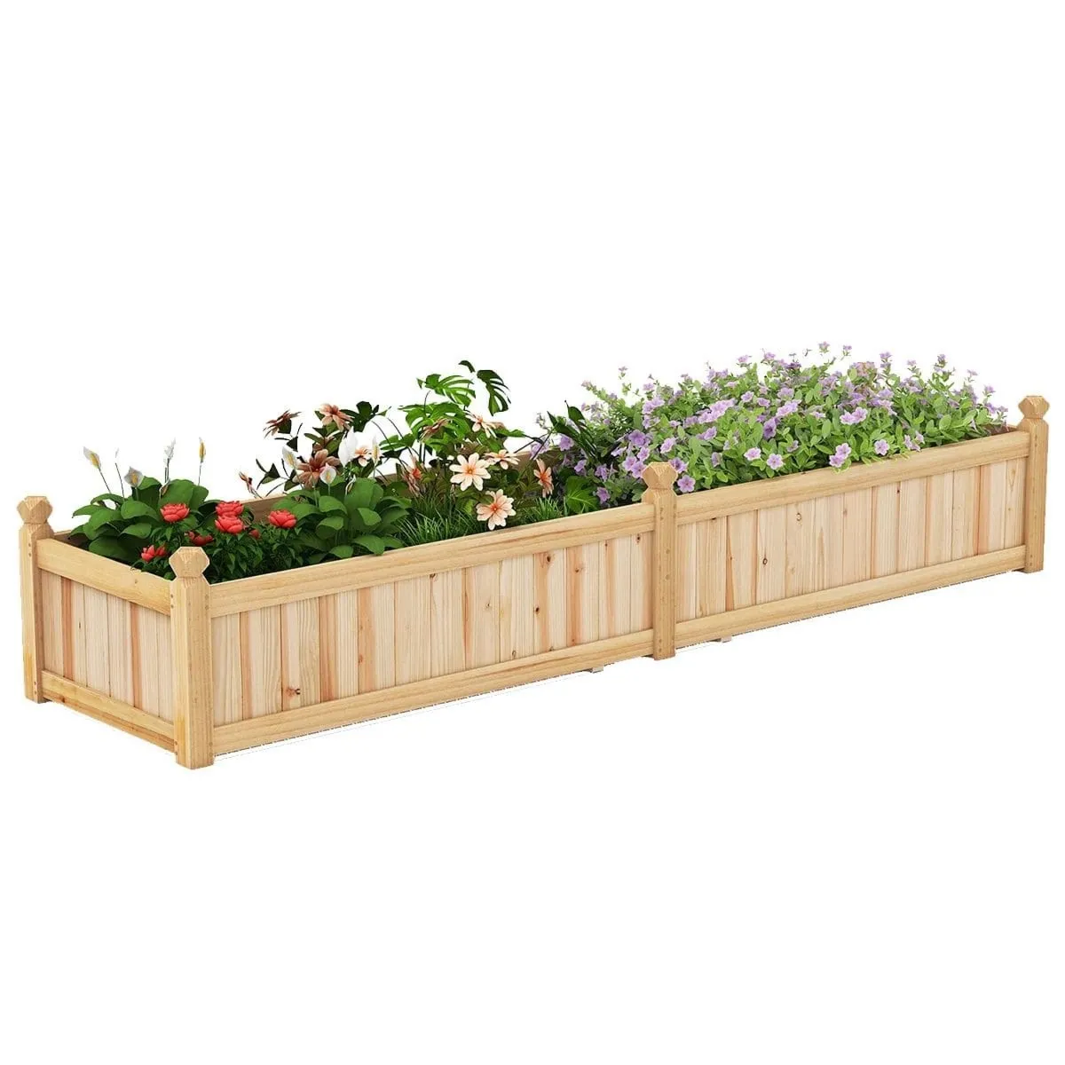 Drewniana skrzynia ogrodowa zielnik kwietnik