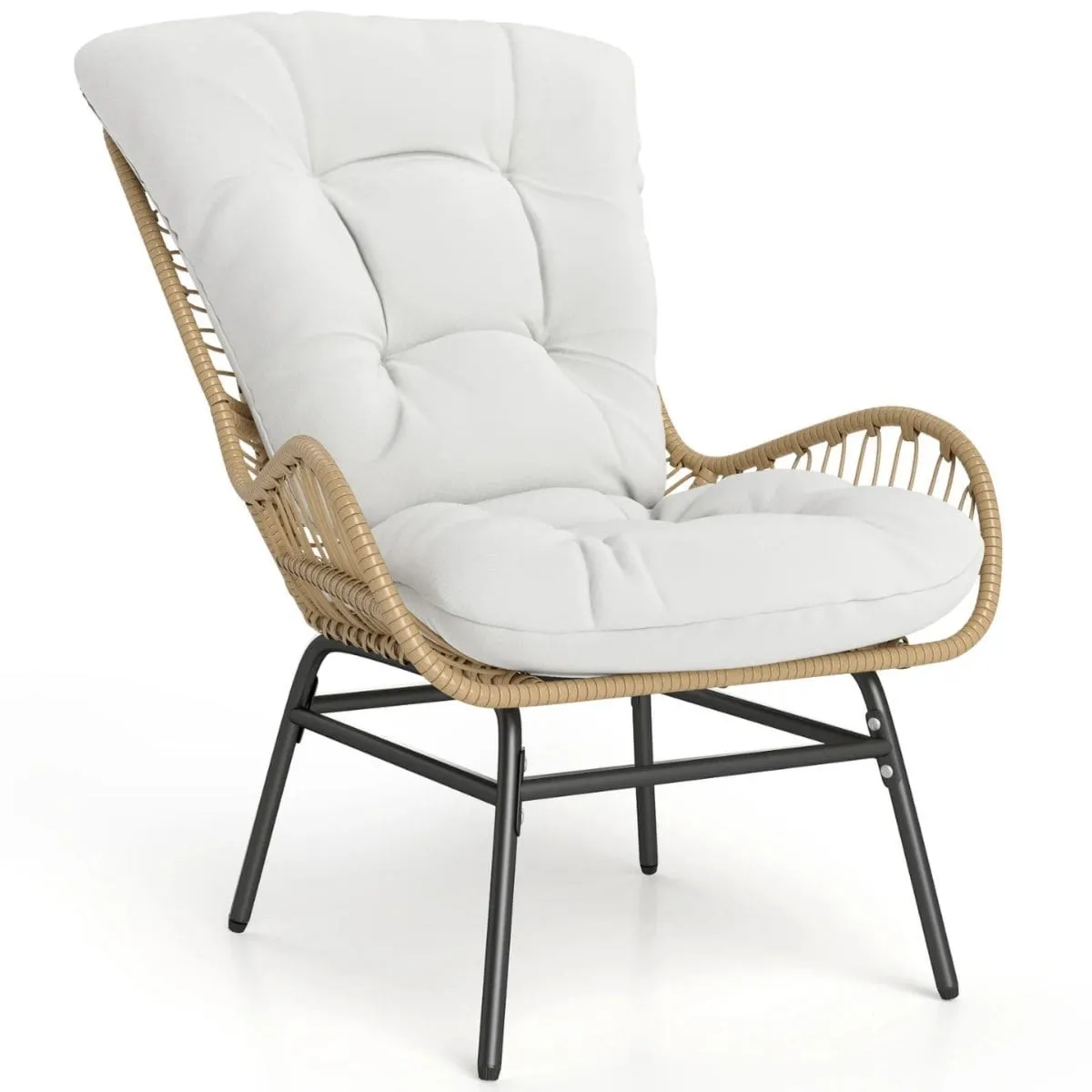 Rattanowy fotel krzesło ogrodowe