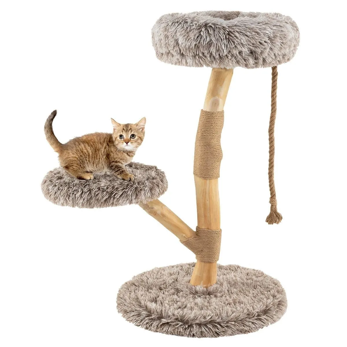 Drapak dla kota drzewko z platformą i legowiskiem