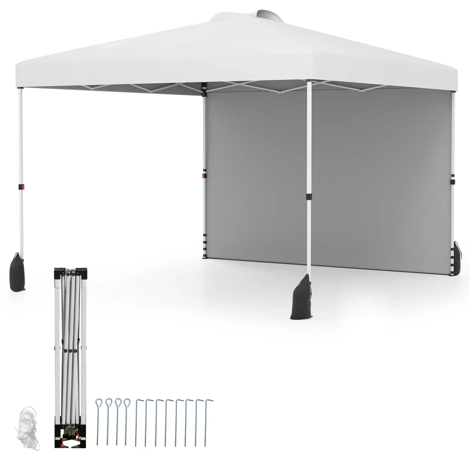 Namiot ogrodowy Pawilon imprezowy biały 3 x 3 m