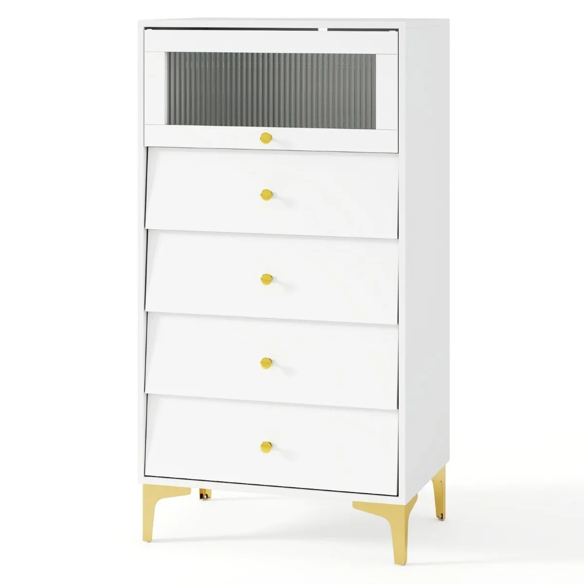 Komoda z 4 szufladami biała