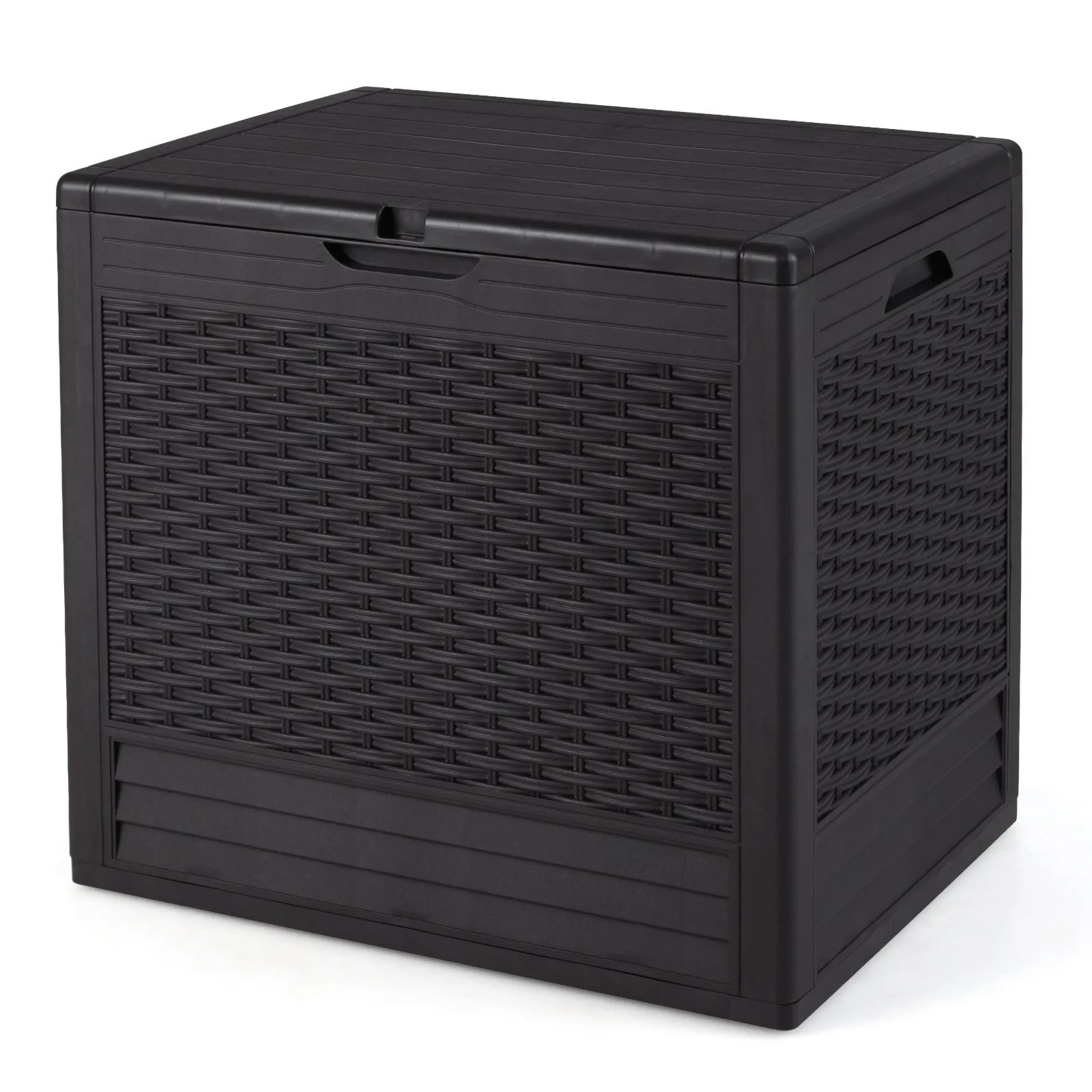 Skrzynia ogrodowa 96L do przechowywania brązowa