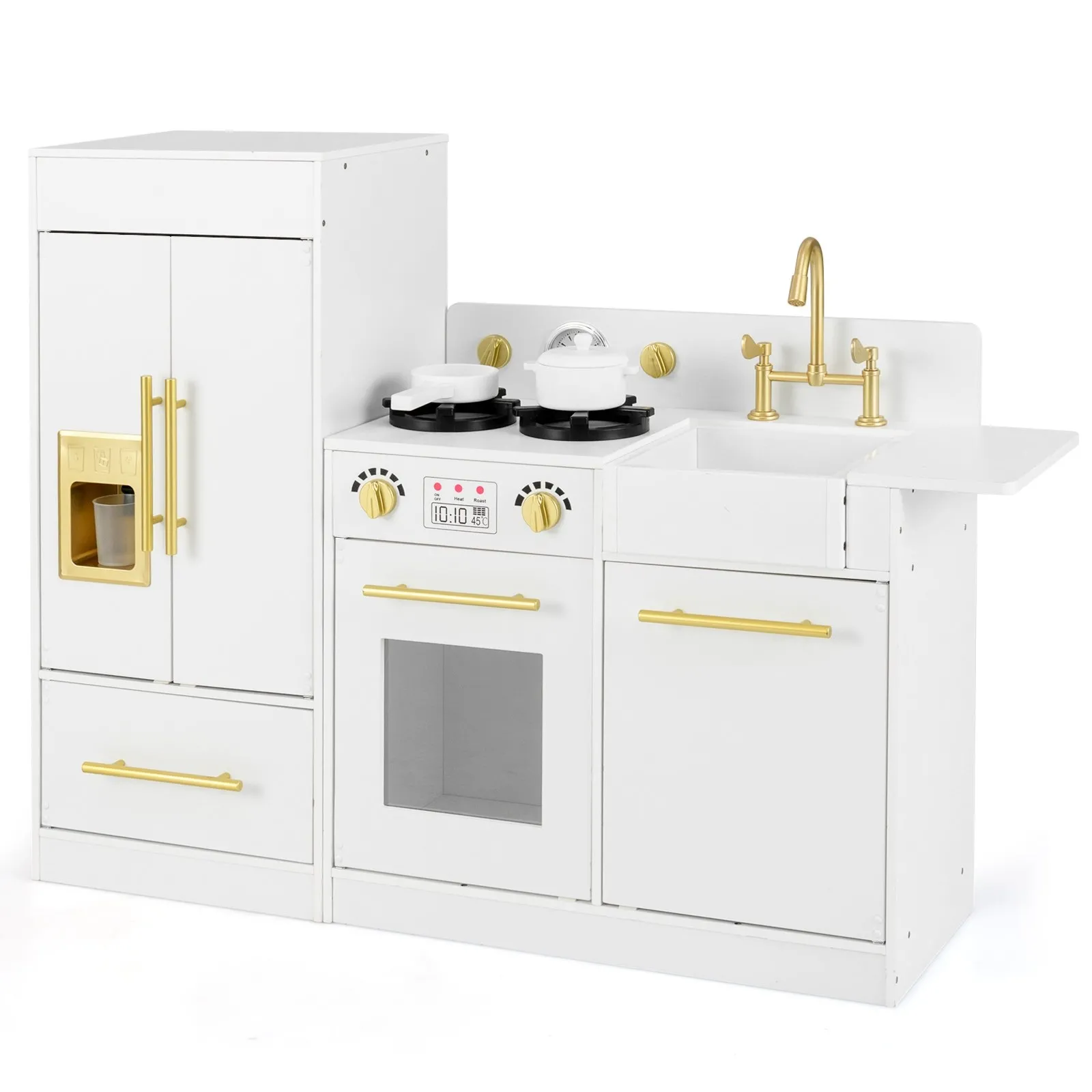 Kuchnia dla dzieci z zlewem i lodówką