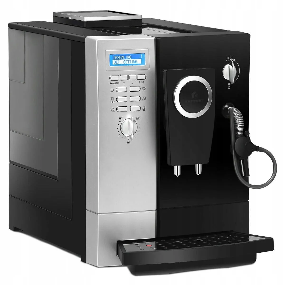 Ciśnieniowy ekspres do kawy z spieniaczem i młynkiem