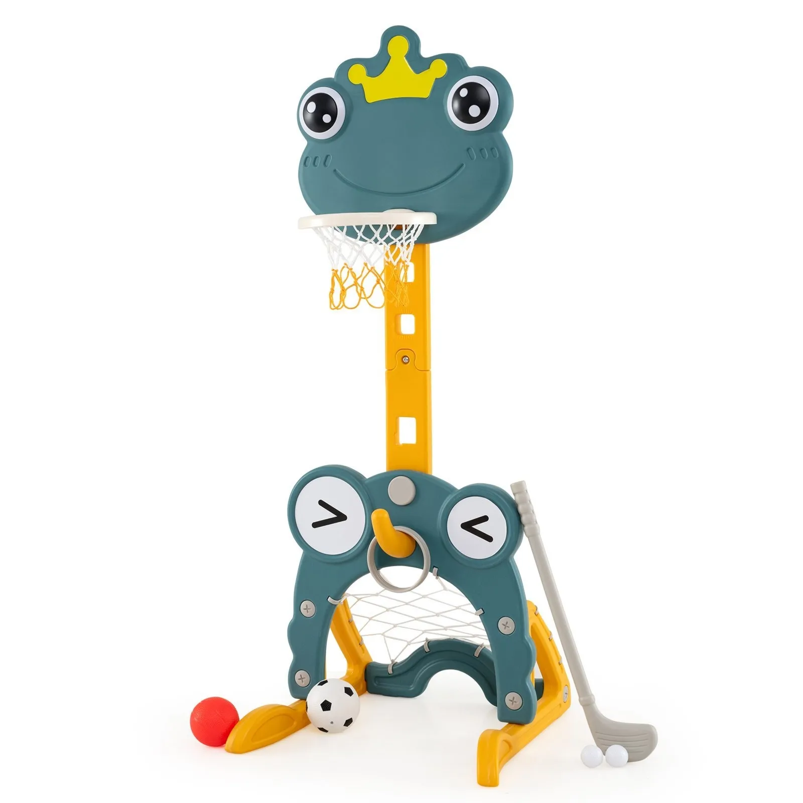 Centrum aktywności dla dzieci 4 w 1 z koszem i bramką