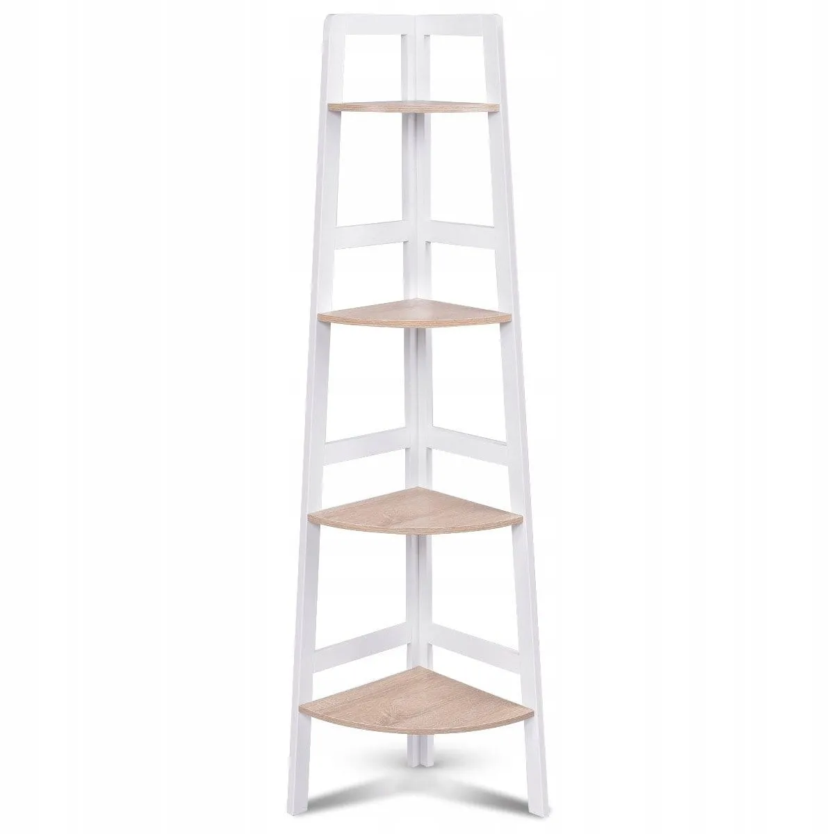 Regał narożny z 4 półkami