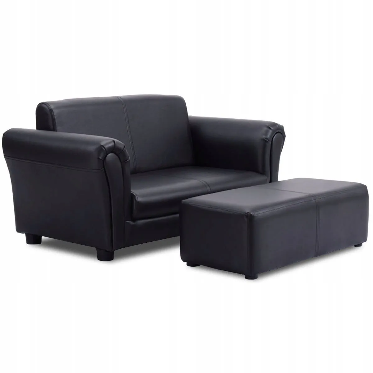 Mini sofa dziecięca z podnóżkiem