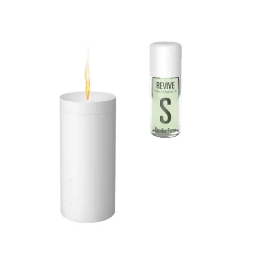 Zestaw Aromatyzer Stadler Form Lucy, biały + Olejek Zapachowy Revive