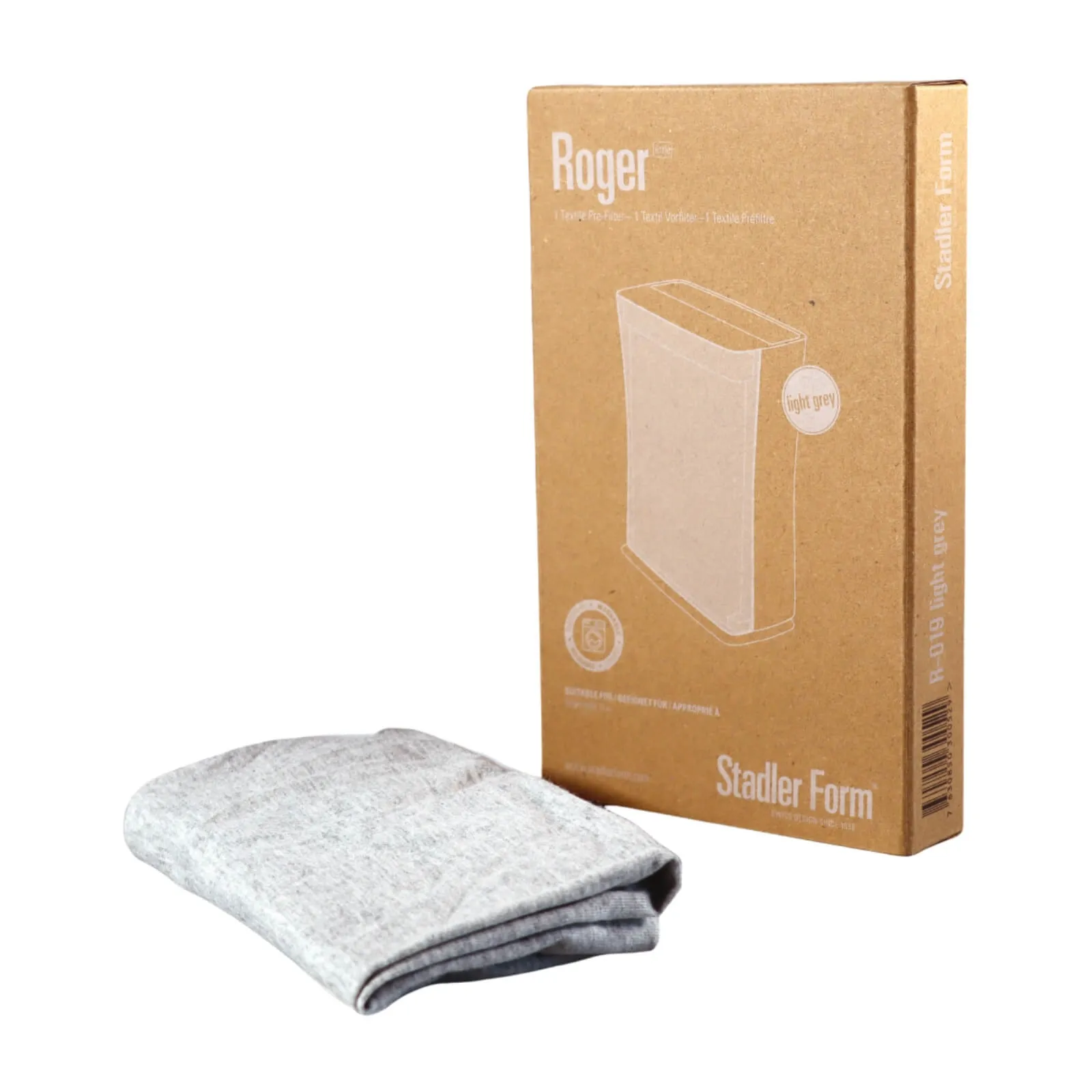 Tekstylny, antybakteryjny filtr wstępny do oczyszczaczy powietrza Roger Little 2, jasnoszary